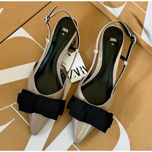 ZARA Pointed Toe Slingbacks NWT - Picture 11 of 16